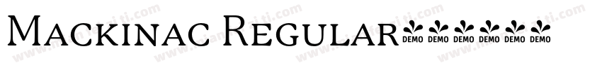 Mackinac Regular字体转换